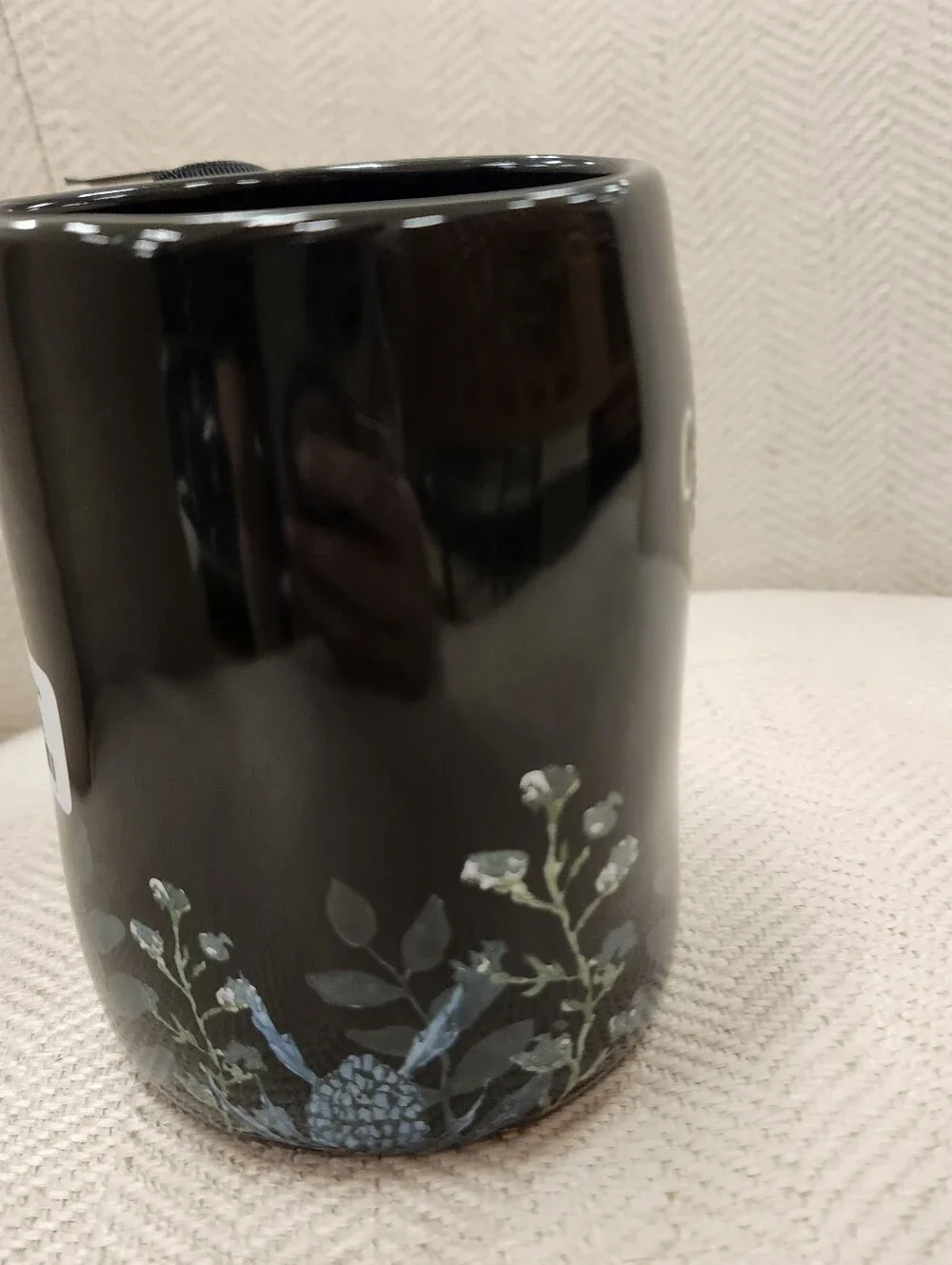 Rae Dunn Garden Witch Black Ceramic Mug